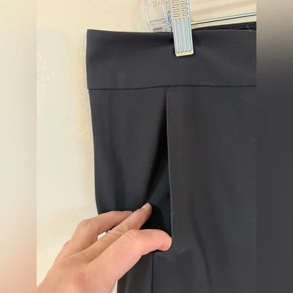 NWT Athleta Stellar Flare Trouser womens 14 petite black athleasure travel work - Picture 4 of 11